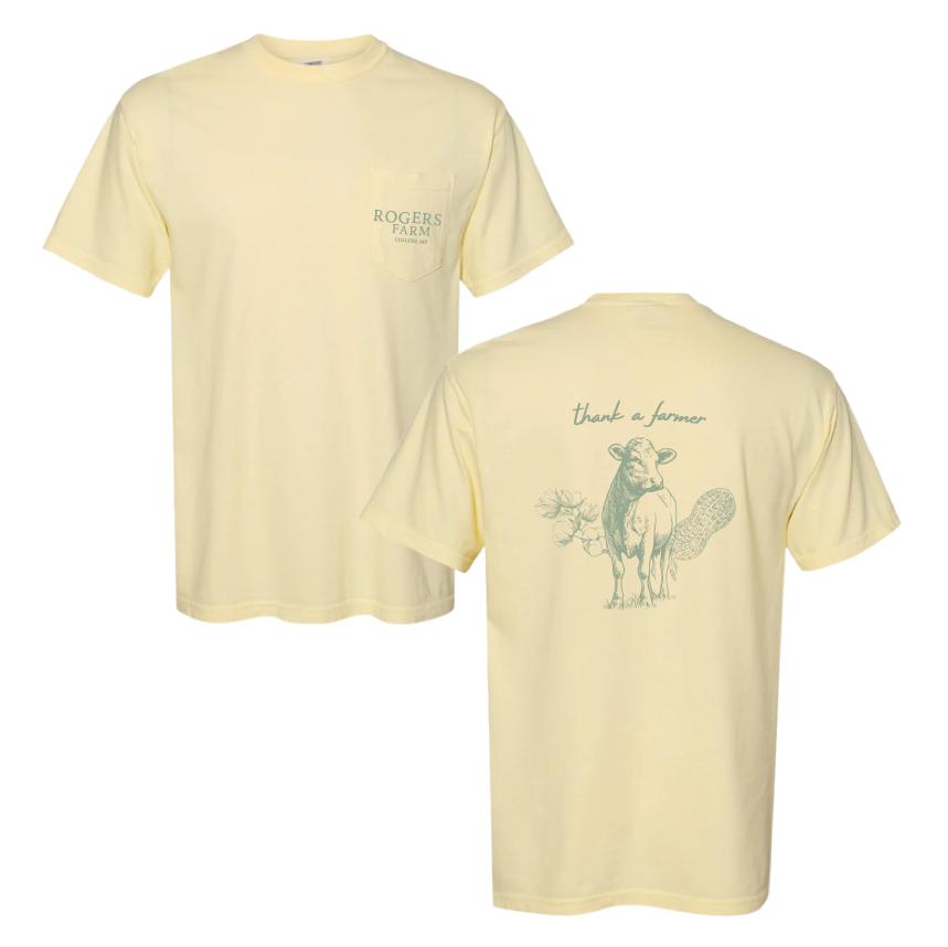 Adult - Short Sleeve Pocket T-Shirt (Banana)