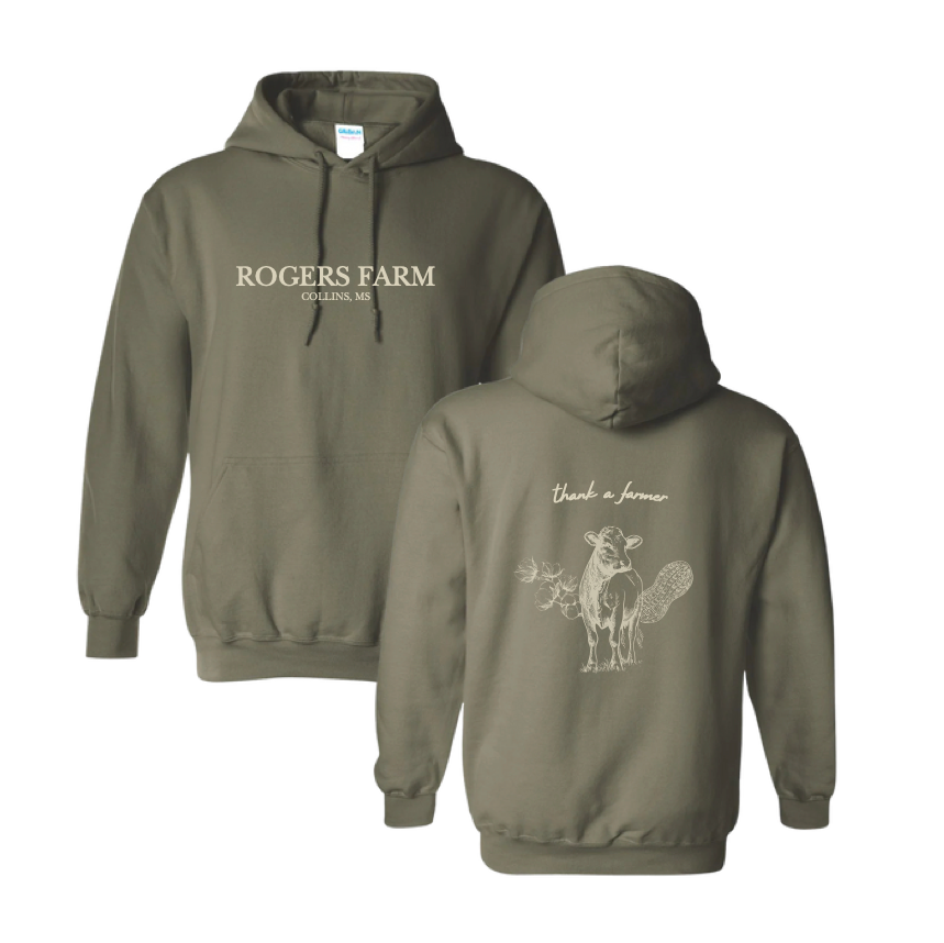 Adult - Hooded Sweatshirt (Military Green)