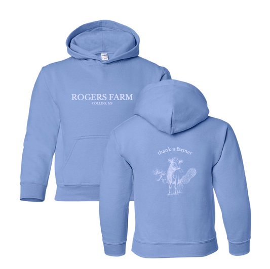 Youth - Hooded Sweatshirt (Carolina Blue)