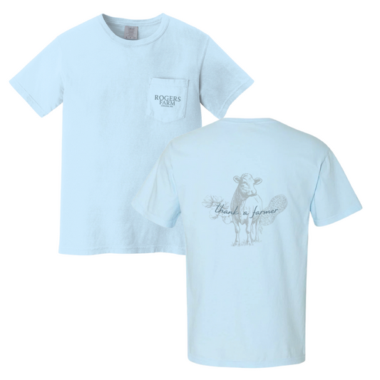 Adult - Short Sleeve Pocket T-Shirt (Chambray)