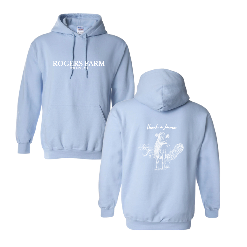 Adult - Hooded Sweatshirt (Light Blue)