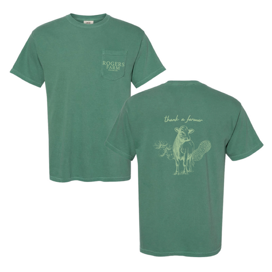 Adult - Short Sleeve Pocket T-Shirt (Light Green)