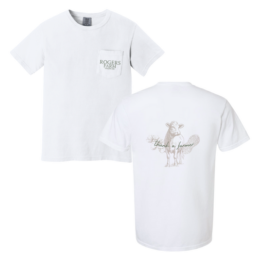 Adult - Short Sleeve Pocket T-Shirt (White)