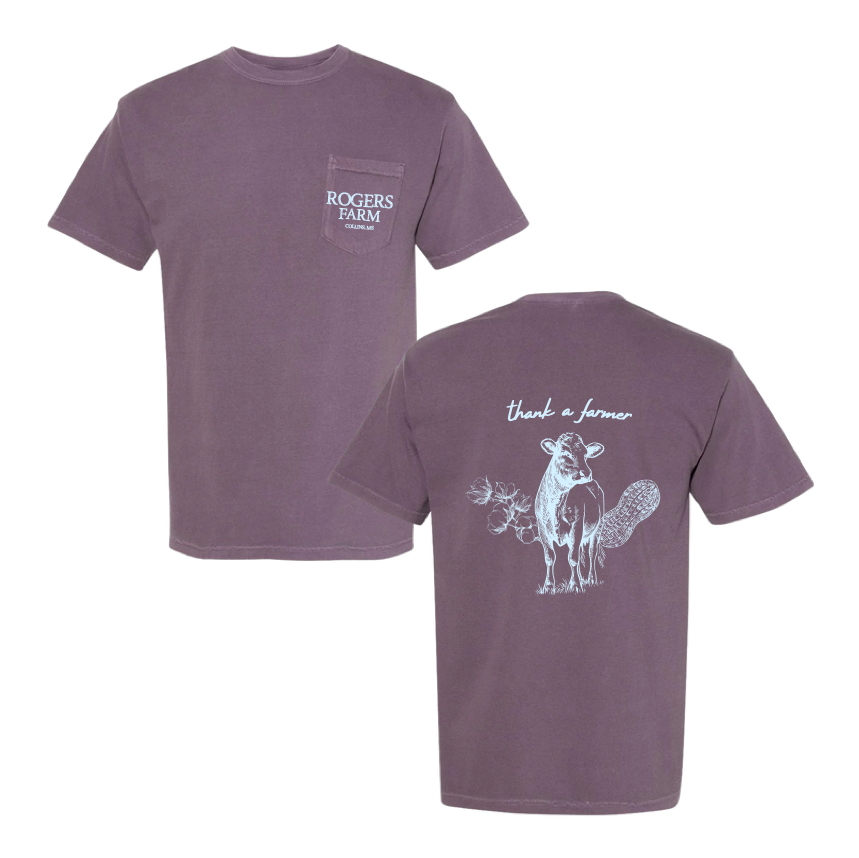 Adult - Short Sleeve Pocket T-Shirt (Wine)