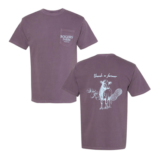 Adult - Short Sleeve Pocket T-Shirt (Wine)